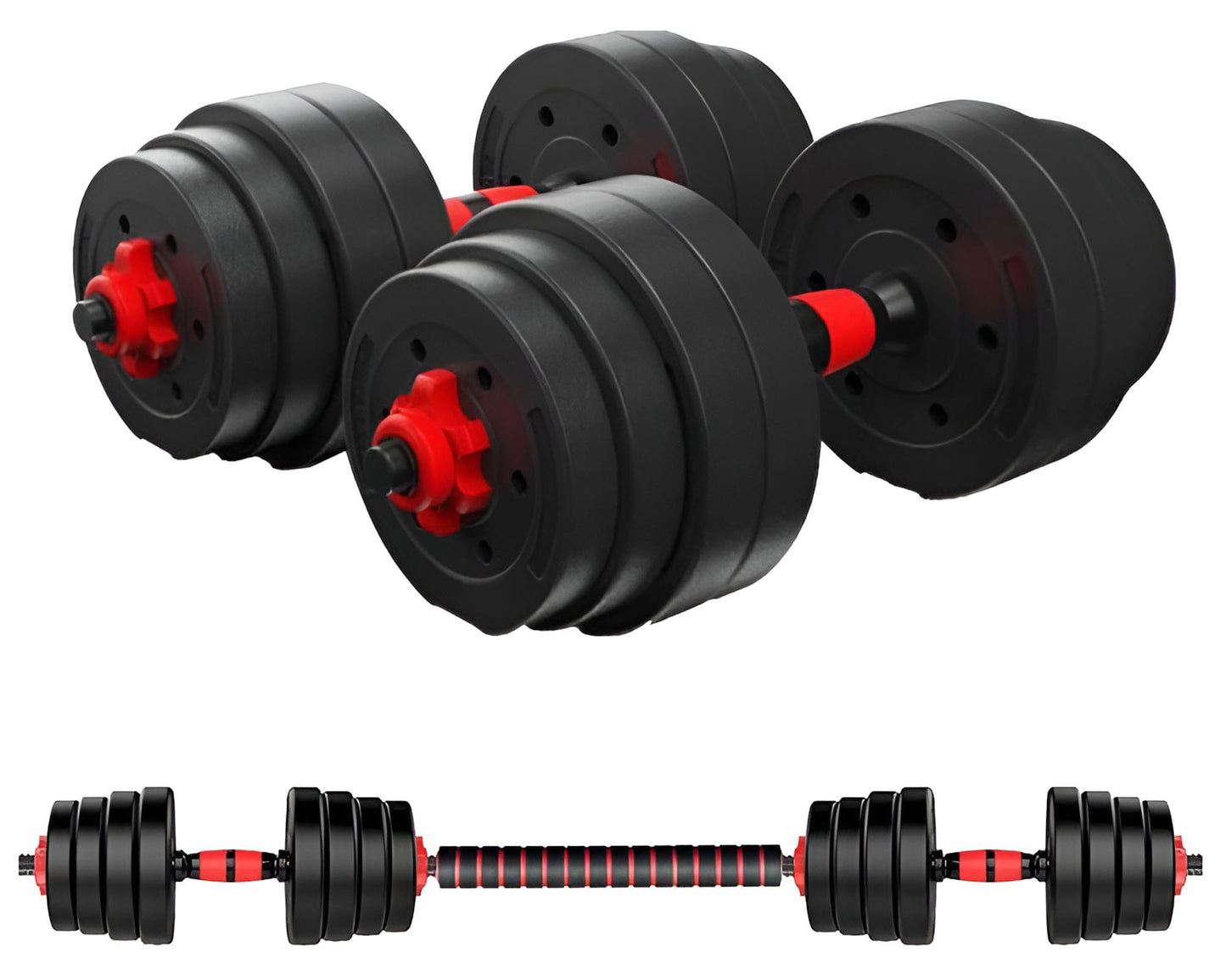 Adjustable Dumbbells Barbell Set - 30 KG