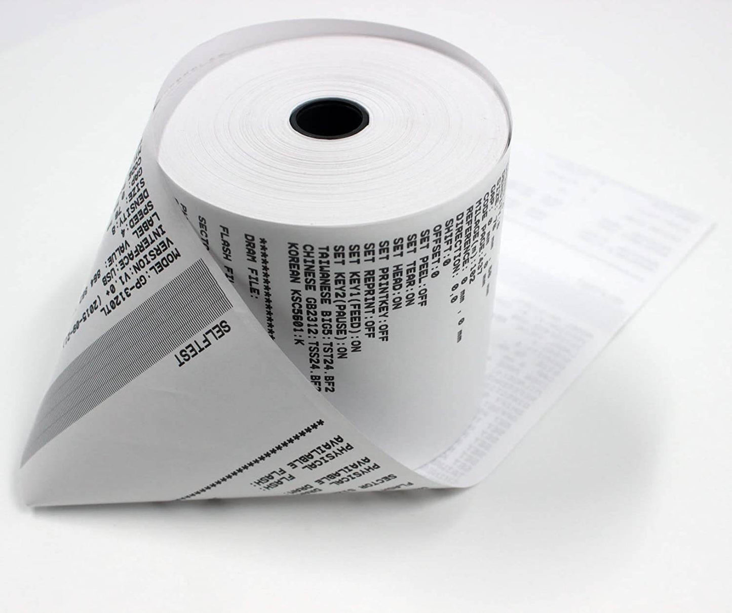 EFTPOS Rolls - Premium Quality White Thermal Paper Rolls for Clear Printing - 100 Rolls