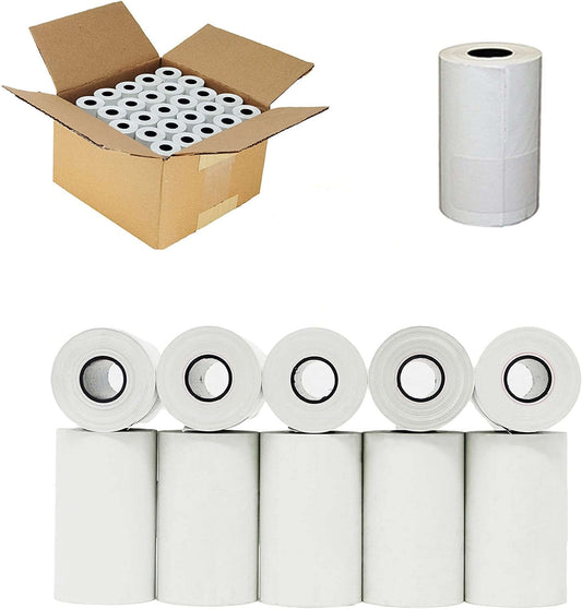 EFTPOS Rolls - Premium Quality White Thermal Paper Rolls for Clear Printing - 100 Rolls