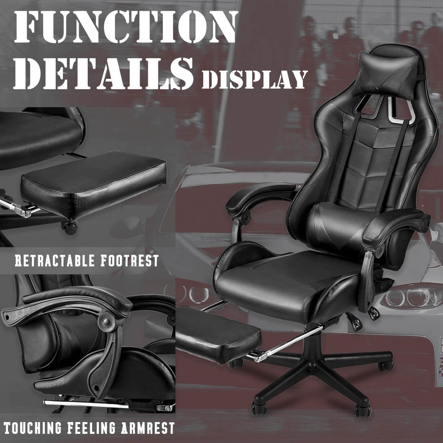 Gaming chair Home Office Chair - Black