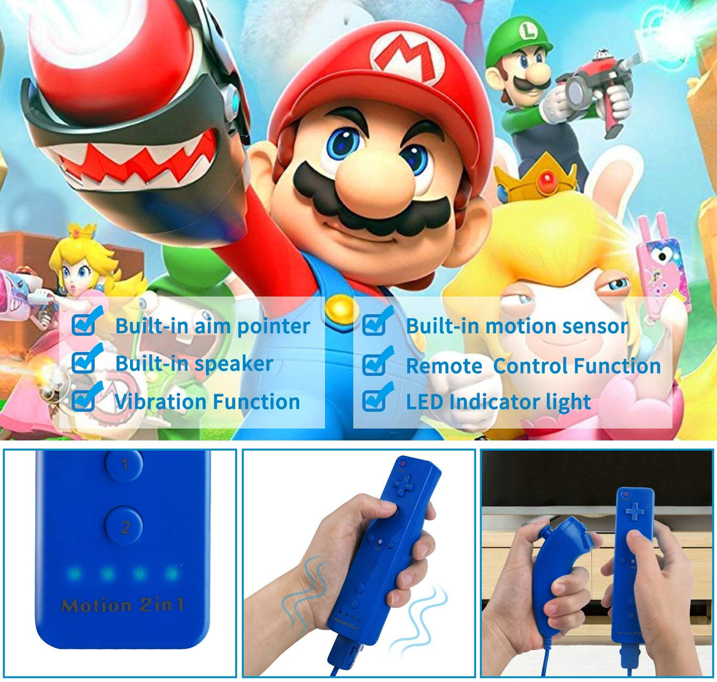Replacement Wii Remote and Nunchuck Controller