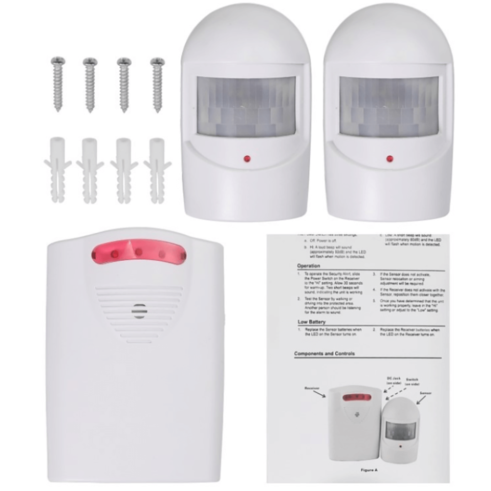 Driveway Alarm Wireless Sensor PIR Motion Detector System