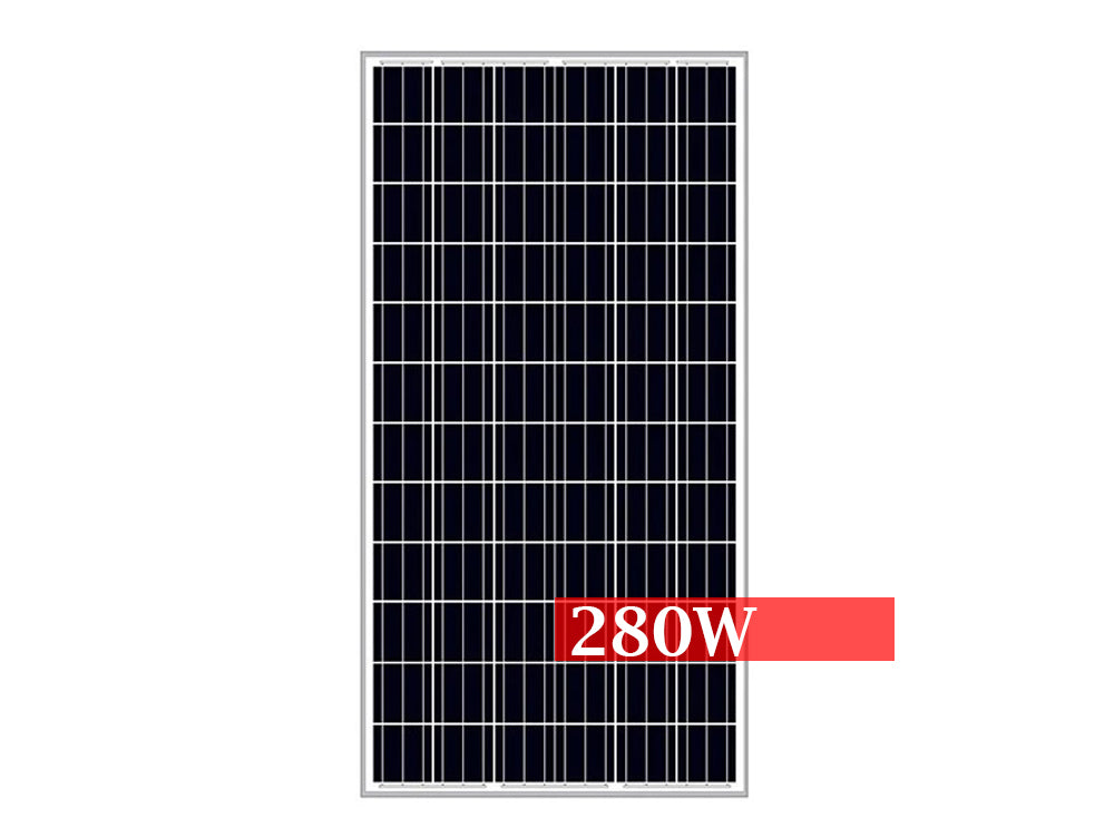 36V 280W Polycrystalline Solar Panel - High-Efficiency Photovoltaic Panel for Boat, Caravan, and Home Use