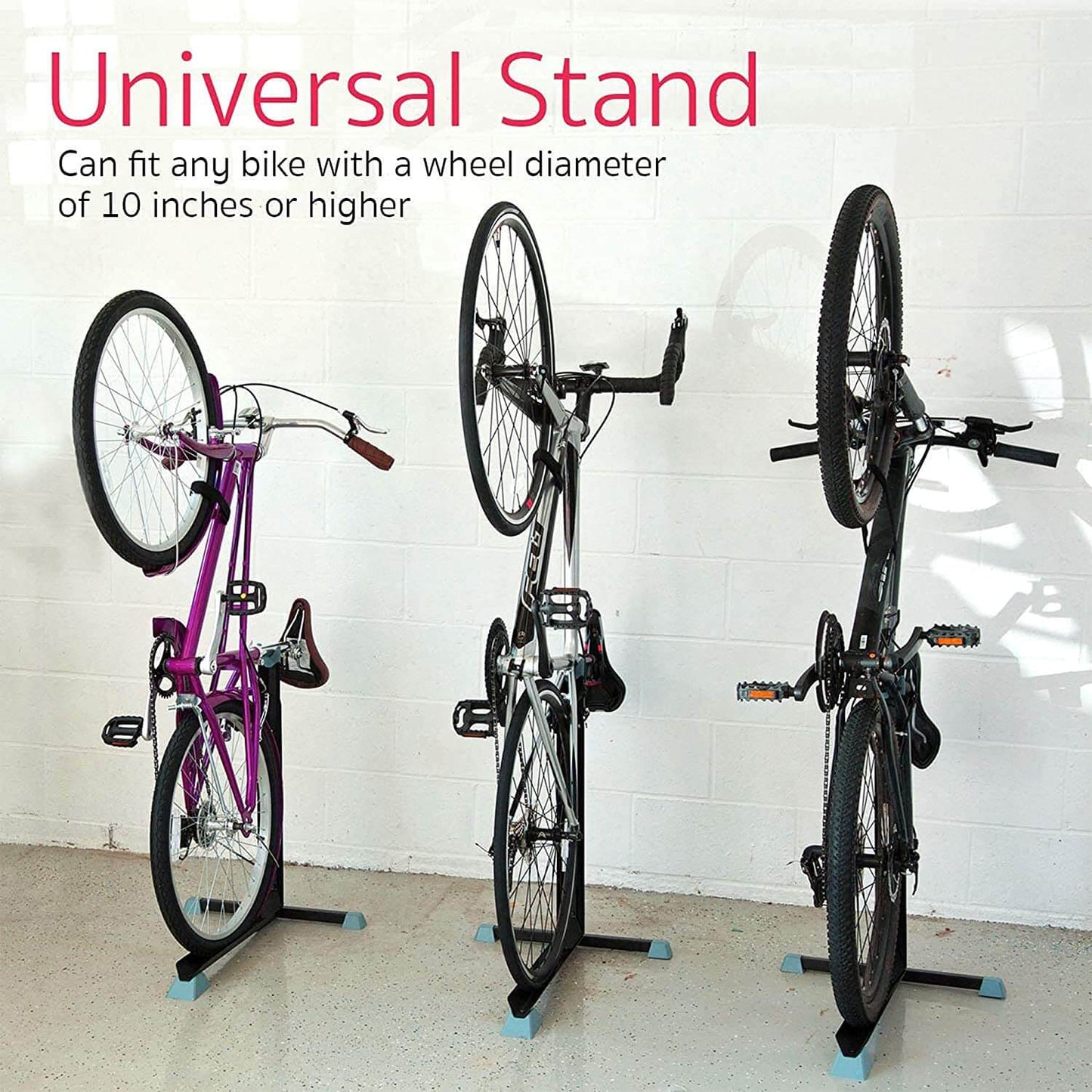 Vertical & Horizontal Bicycle Bike Floor Rack Stand Bicycle Stand