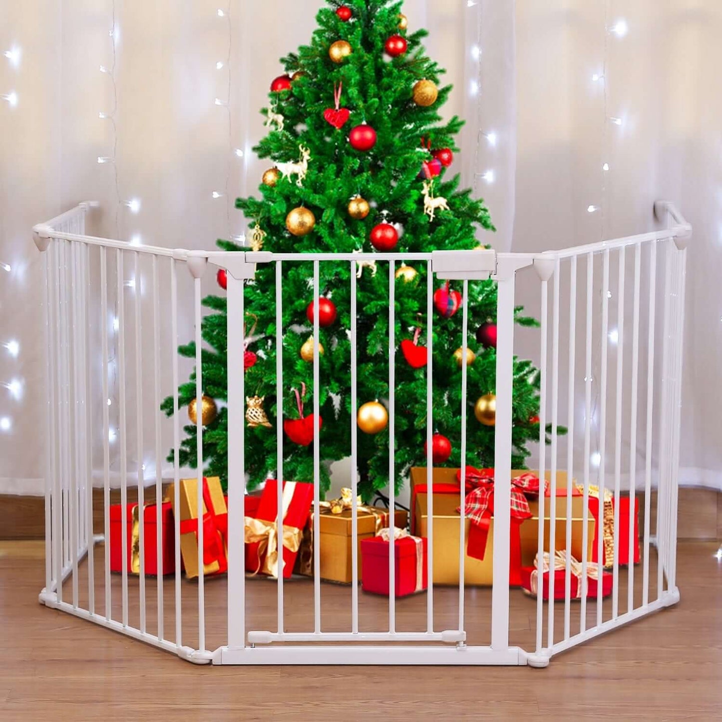 Baby Safety Gate Playpen Fireplace Guard Gate Metal Safety Fence