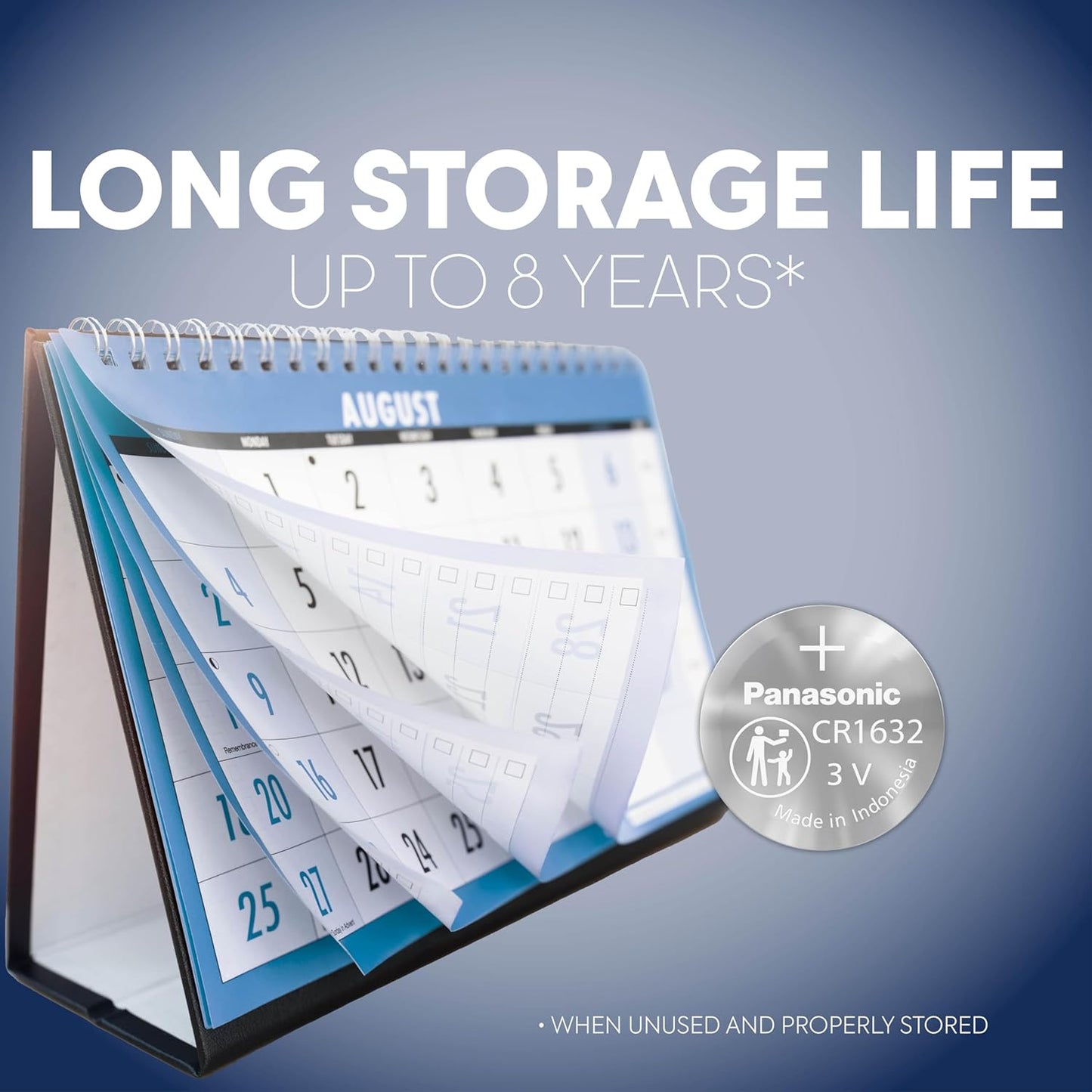 Panasonic Button Coin Cell Battery  CR1632 3V BT 1pcs