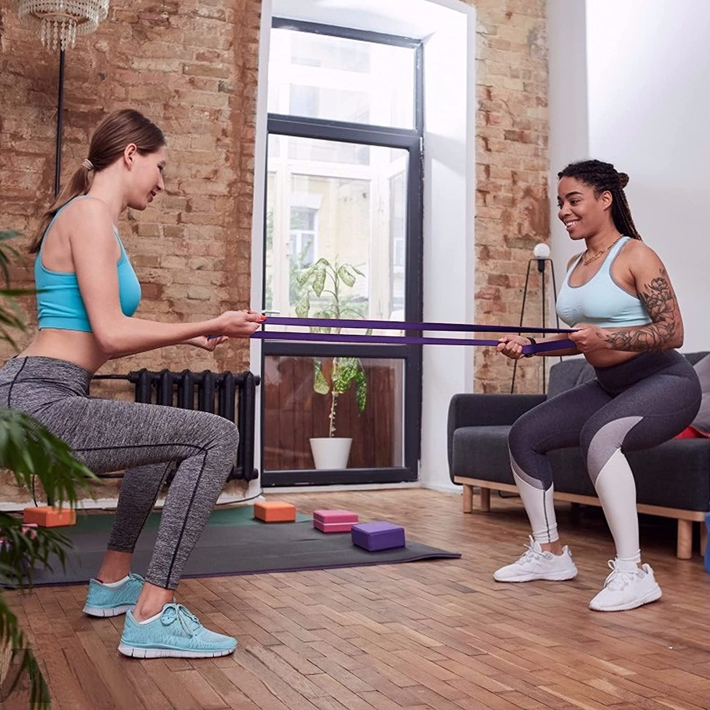 Set of 5 Resistance Bands for Exercise & Strength Training – Premium Elastic Bands for Fitness, Yoga, Pilates, and Home Workouts