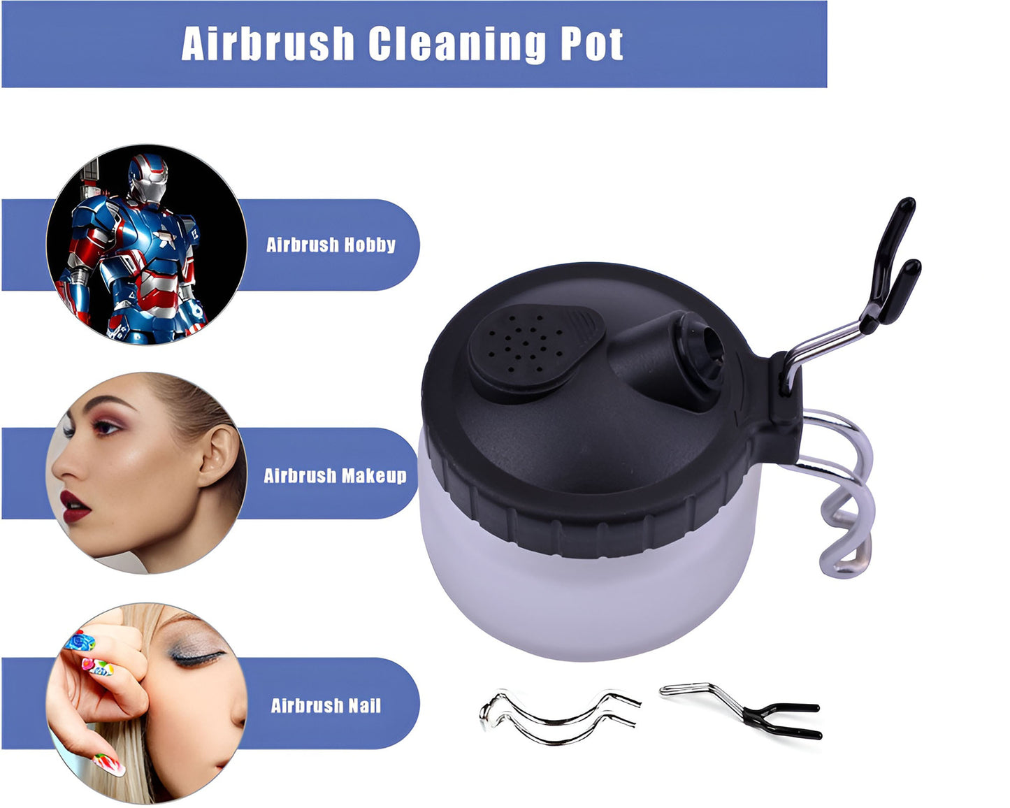 Airbrush Cleaning Pot