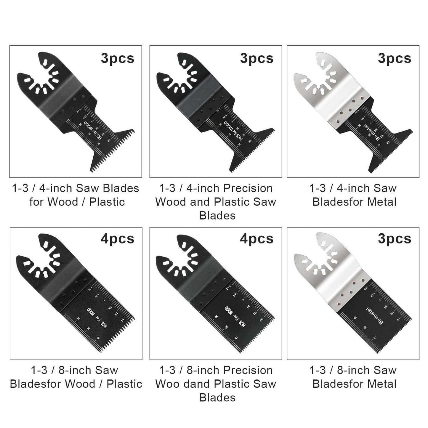 20pcs Multi Tool Oscillating Saw Blades