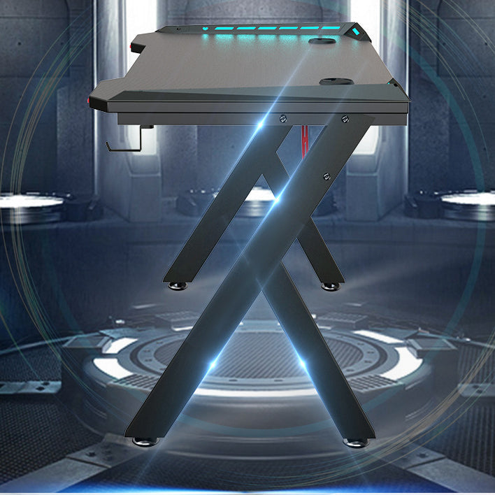 Gaming Chair with Desk – Racing Gaming Chair Combo with RGB Lights & Table