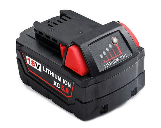 Milwaukee M18 18V 5.0Ah XC Lithium Battery - High-Capacity Power for M18 Tools | Model 48-11-1850