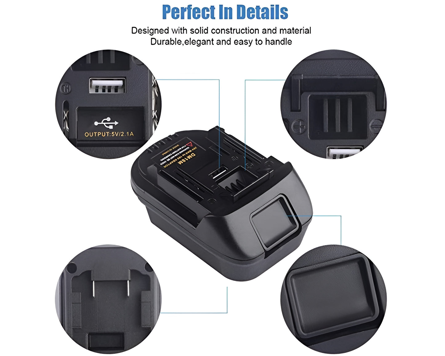 Battery Converter Adapter for DEWALT MILWAUKEE Makita