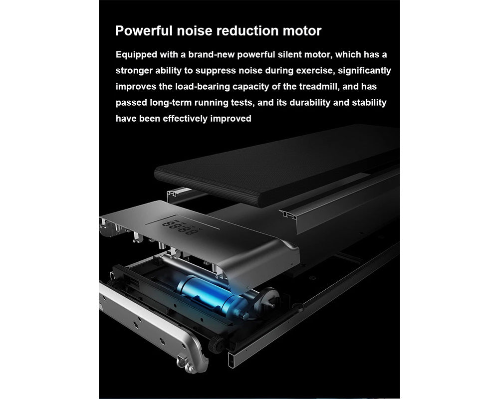 Treadmill Foldable – Slim Walking Treadmill 2HP Motor with LED Display & Remote