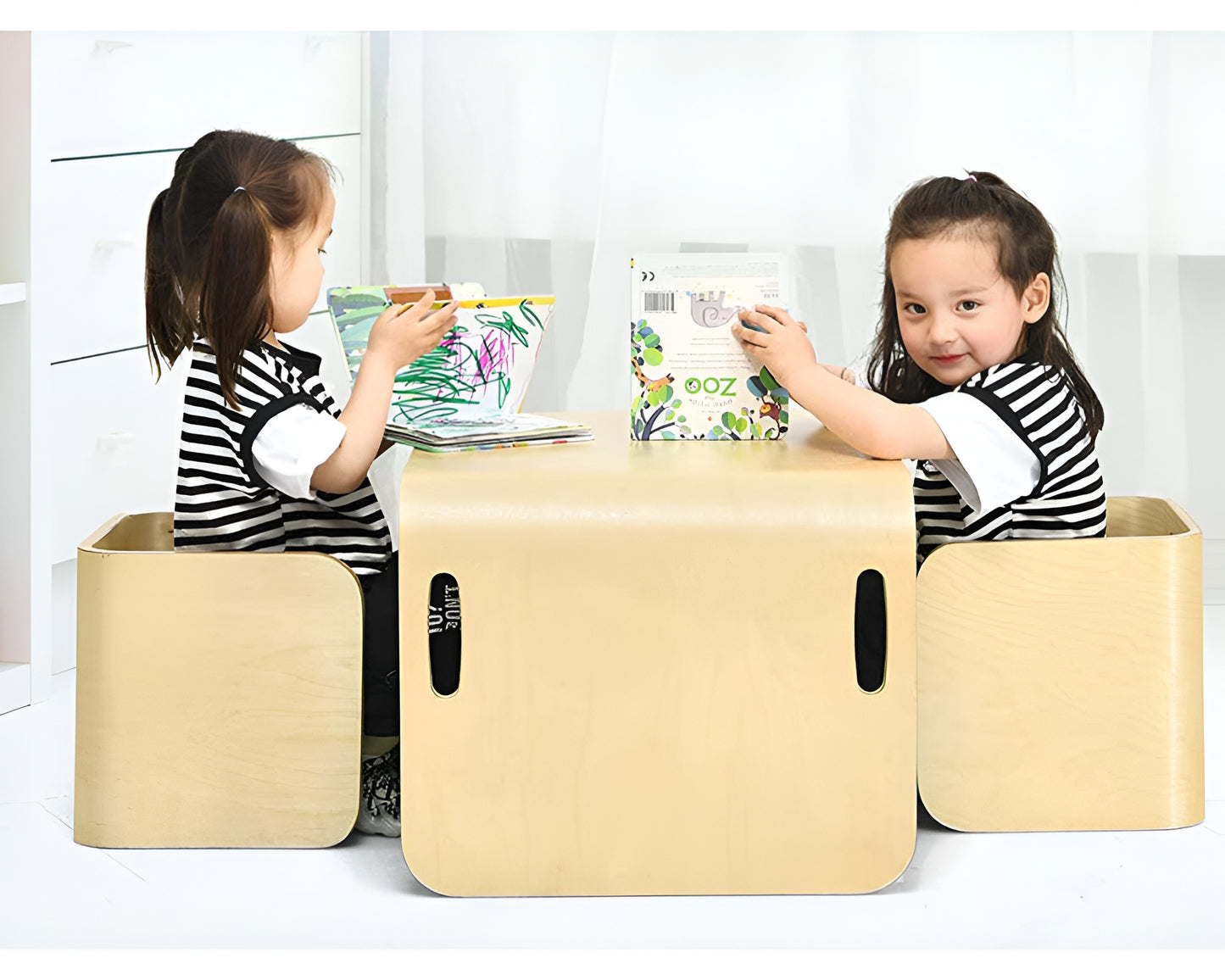 Wooden Activity Table and Chair Set