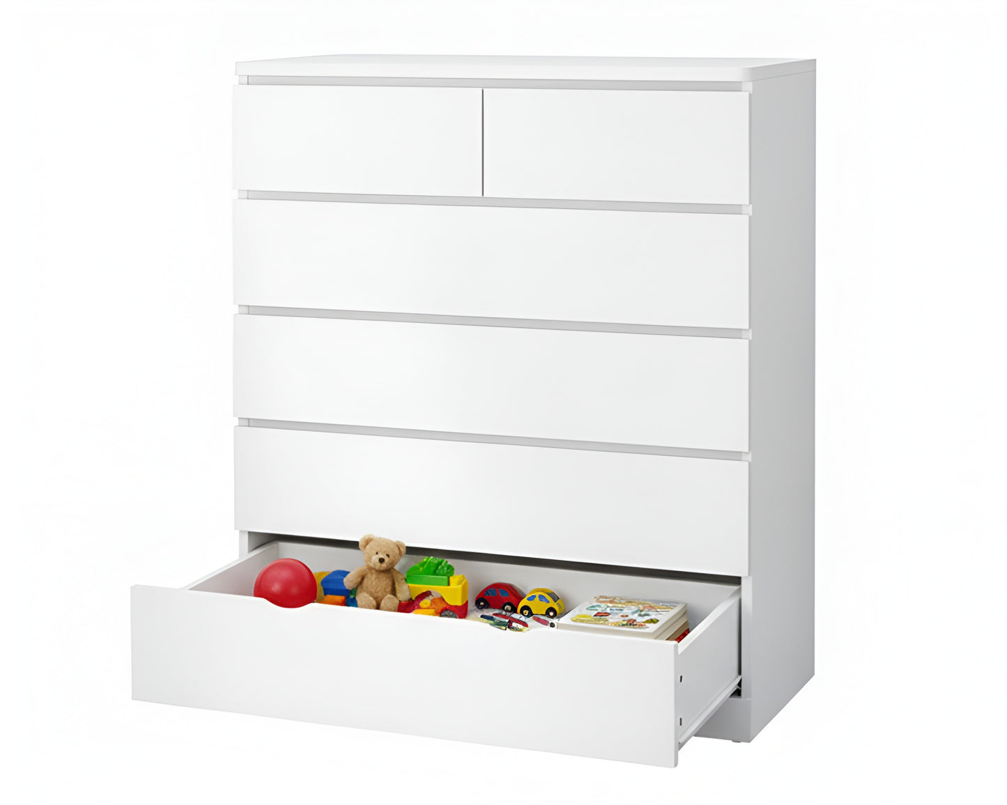 Multifunctional 6-Drawer Dresser for Bedroom Tallboy