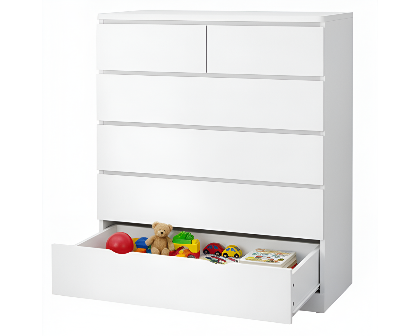 Multifunctional 6-Drawer Dresser for Bedroom Tallboy