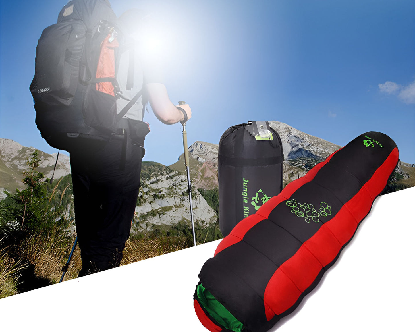 Sleeping Bag for Cold Weather - Waterproof Sleeping Bag with Hood & Pocket