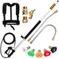 7.3m Telescoping Wand Pressure Washer Pole with Harness
