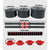 2 in 1 Adjustable Free Weight Dumbbells 20kg Barbell Set – Hand Weight Strength Lifting Training Equipment with Connector