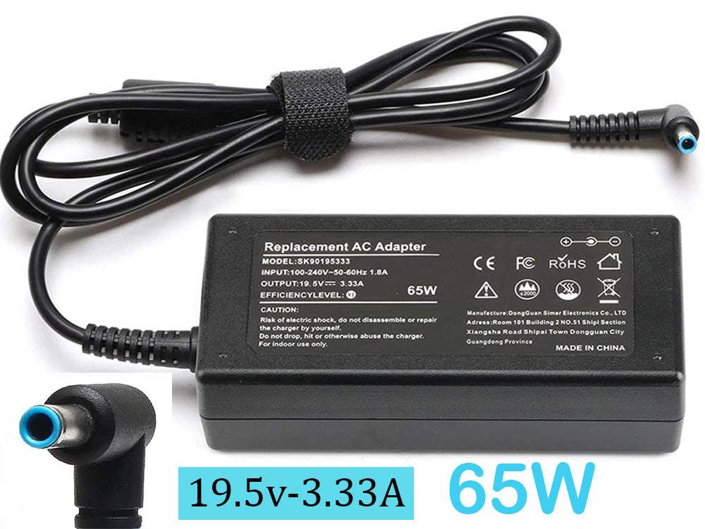 65W Laptop Charger for HP Chromebook - Compatible Power Adapter