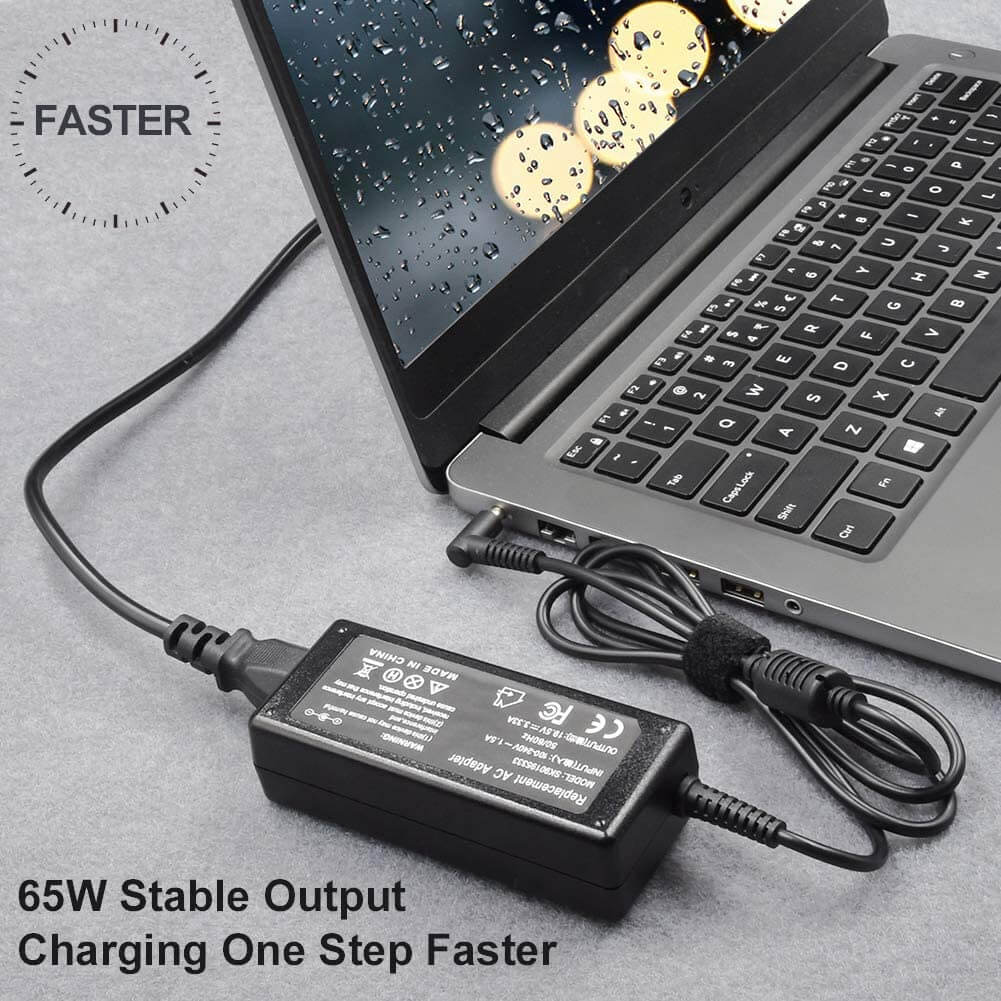 65W Laptop Charger for HP Chromebook - Compatible Power Adapter