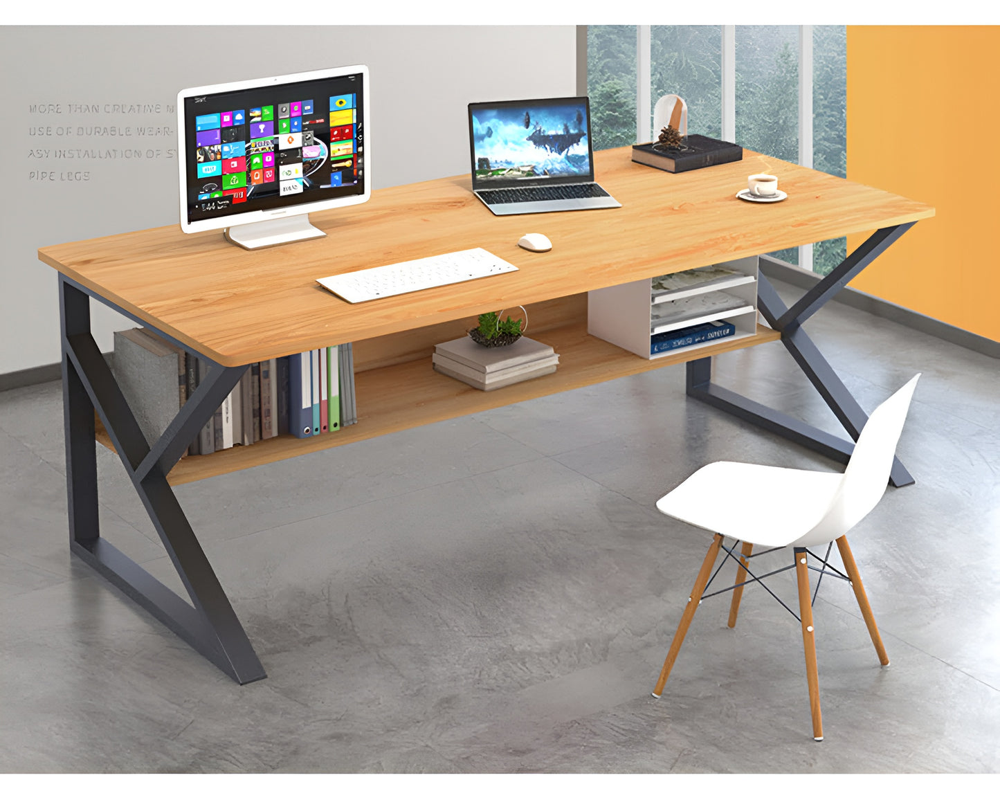 Computer Desk Study Desk Office Desk Modern Wooden Design