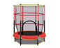 Indoor Outdoor 55" Bounce Trampoline - Safety Net Enclosure with Steel Frame