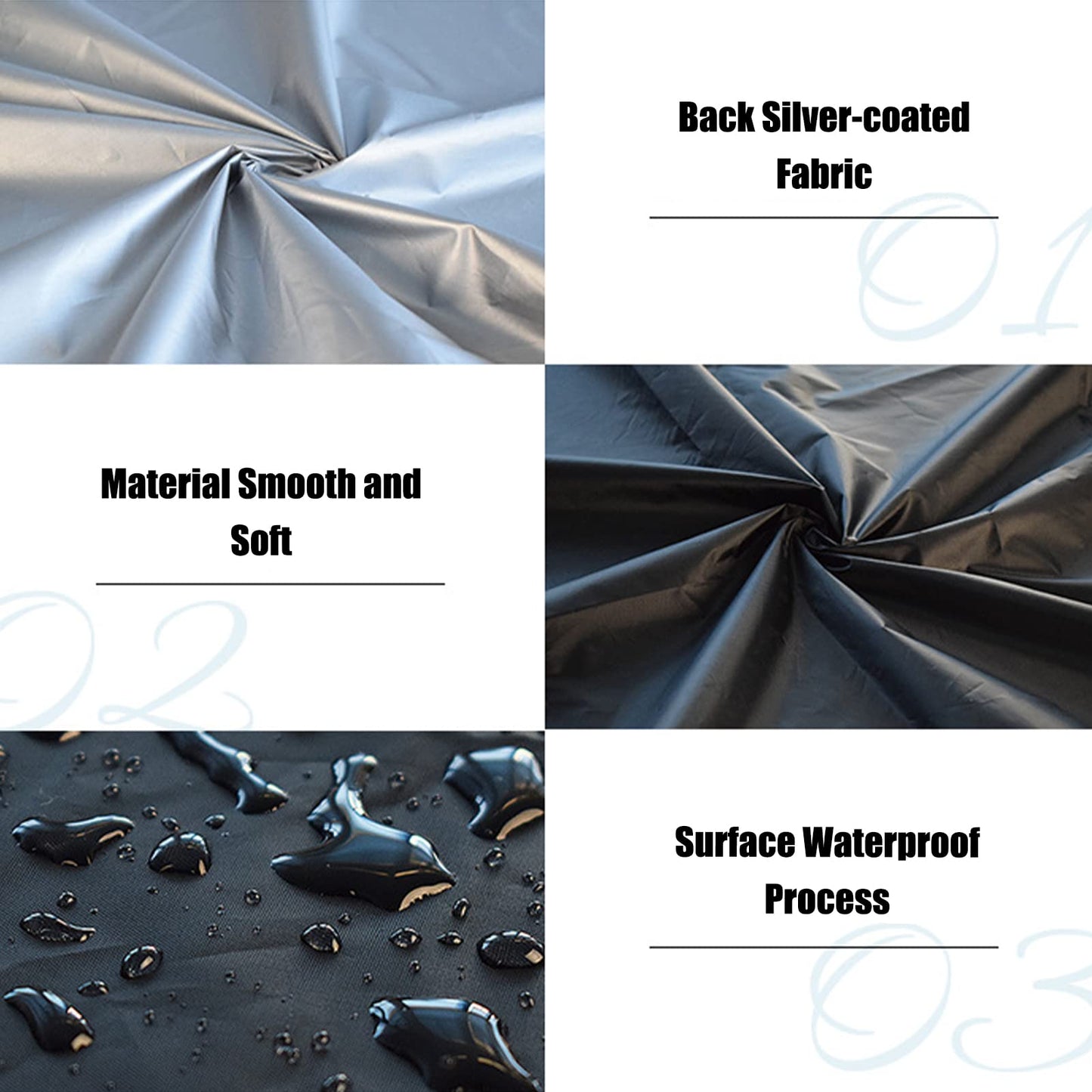 Square Hot Tub Cover Waterproof 210D Oxford Spa Cover Outdoor Protection
