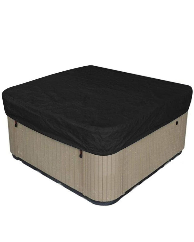 Square Hot Tub Cover Waterproof 210D Oxford Spa Cover Outdoor Protection