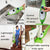 Steam Cleaner Mop Kills 99.9% of Bacteria Without Cleaning Chemicals (Green, Standard)