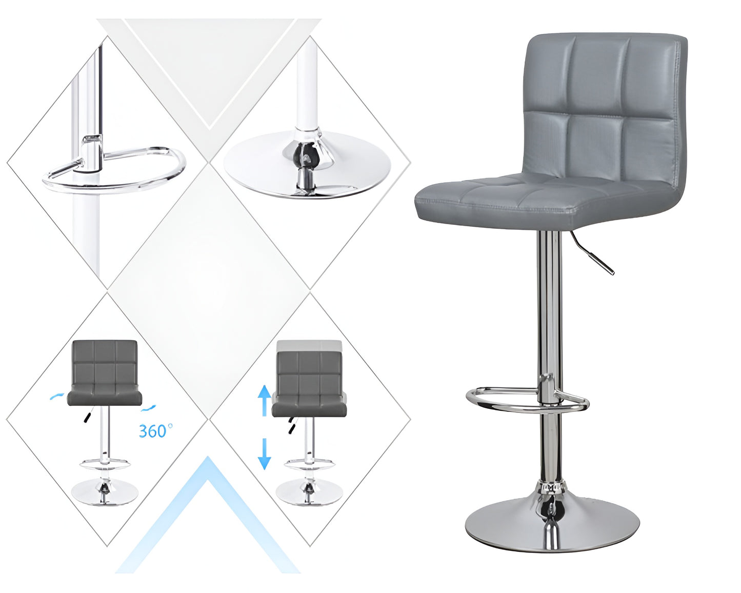 Bar Stools Kitchen Bar Stool Barstools Swivel Gas Lift Counter Chairs