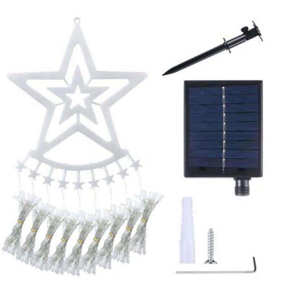 solar LED fairy lights, Solar 350 LED String Lights Waterfall Fairy