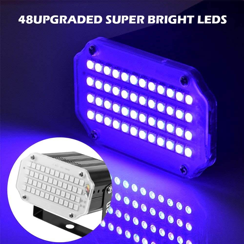 Christmas Stage Lights with Remote Control Adjustable Speed 7 Modes