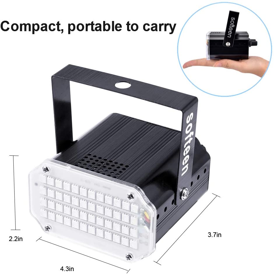 Christmas Stage Lights with Remote Control Adjustable Speed 7 Modes