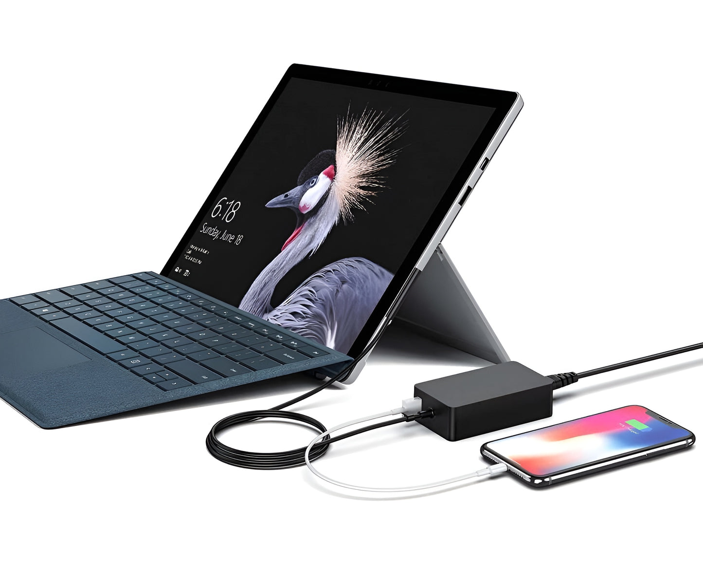 70W Surface Pro Charger – 15V 4A Power Adapter with USB Port