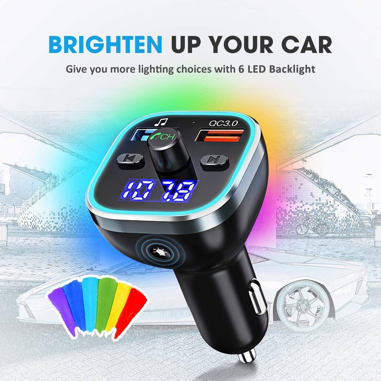 Car Bluetooth Receiver FM Transmitter