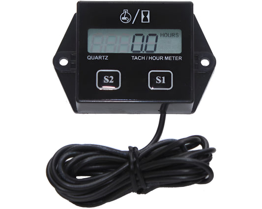 Digital Hour Meter Waterproof Tachometer for Chainsaw Marine ATV Motorcycle UTV Engine