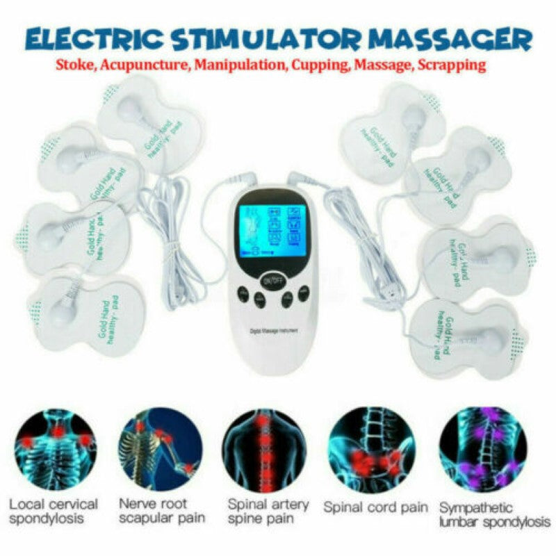 Tens Machine for Pain Relief – Multi-Mode Tens Machine with 8 Pads & USB/Battery Power