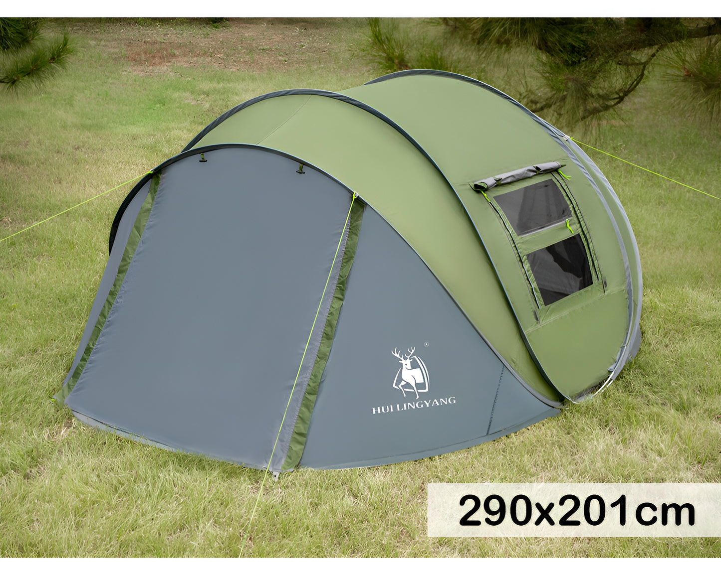 2-3 Person Pop Up Camping Tent Lightweight 2-3 Person Tent Green