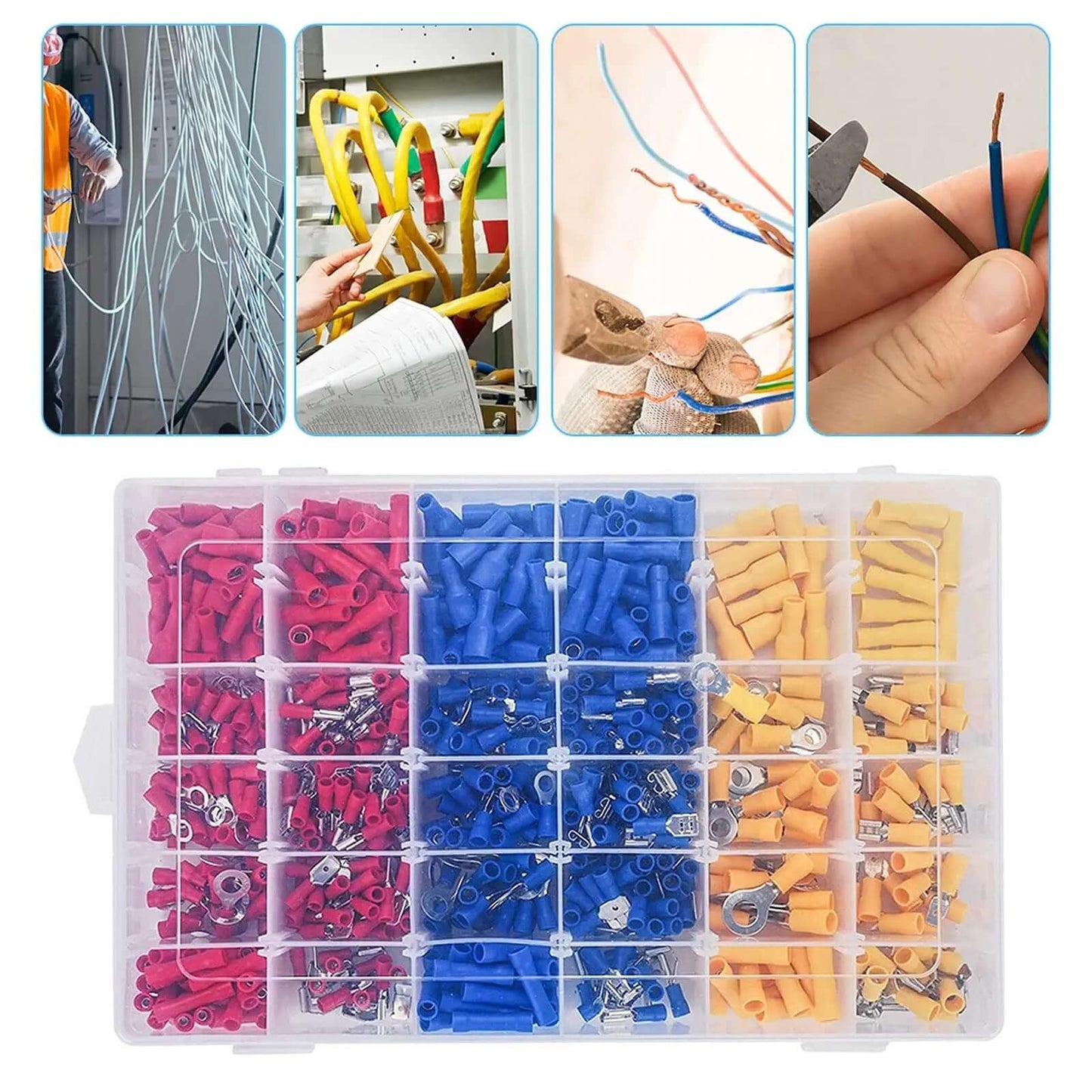 Electrical Terminal Crimp Wire Connectors 720Pcs