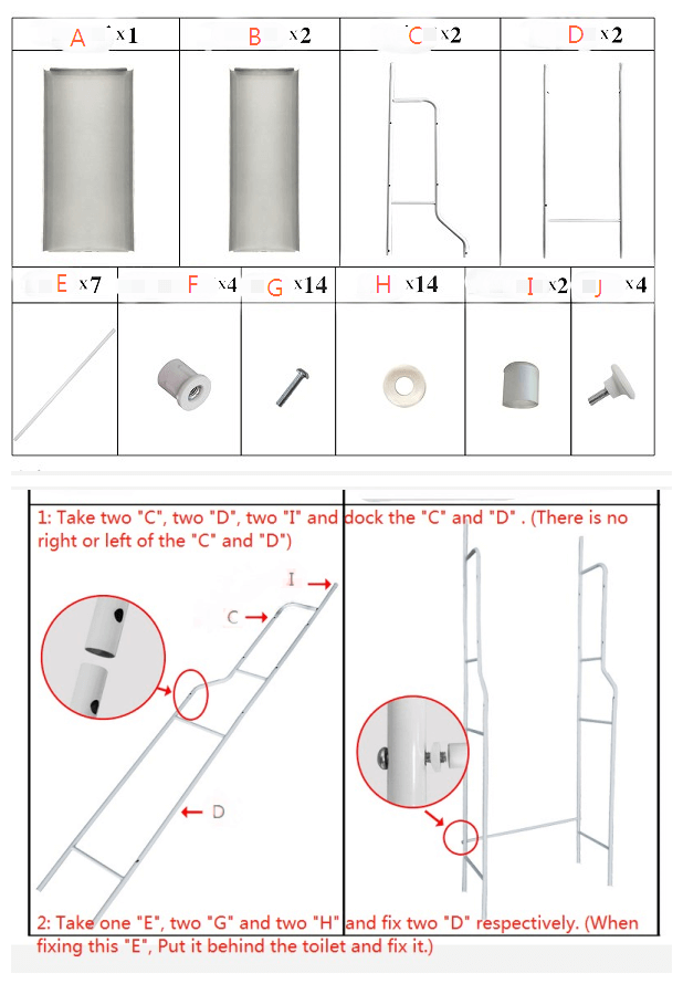 Brand New Bathroom shelves on the toilet Toilet Shelf Toilet Rack