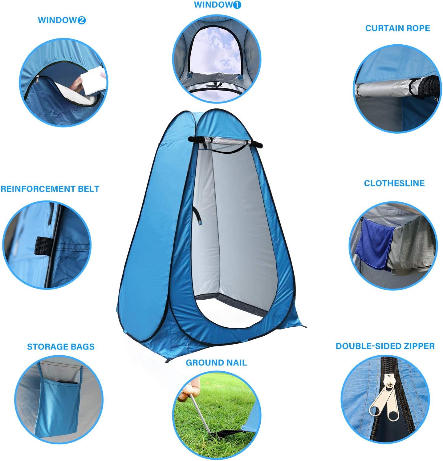 Camping shower tent, Privacy Tent, Camping Toilet Tent