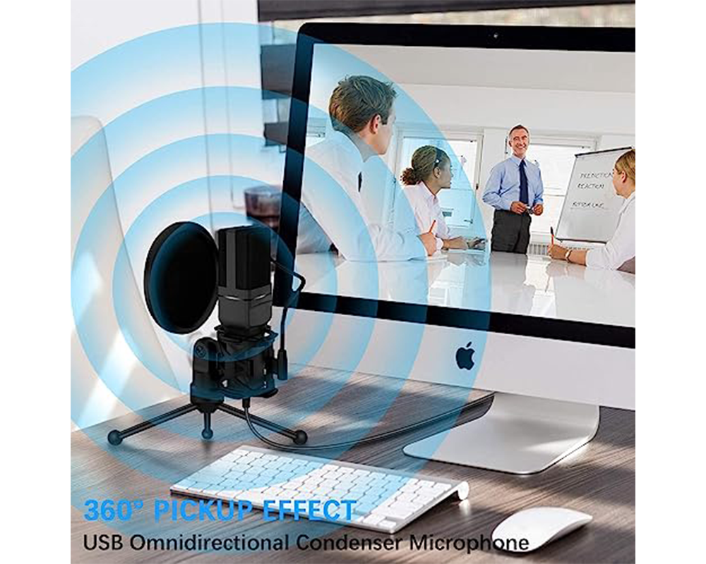 USB Condenser Microphone – USB Condenser Microphone with Tripod Stand
