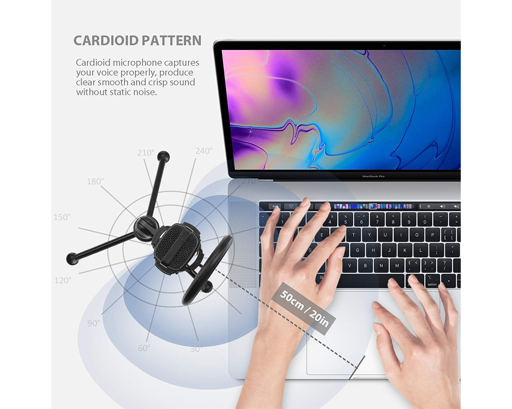 USB Condenser Microphone – USB Condenser Microphone with Tripod Stand