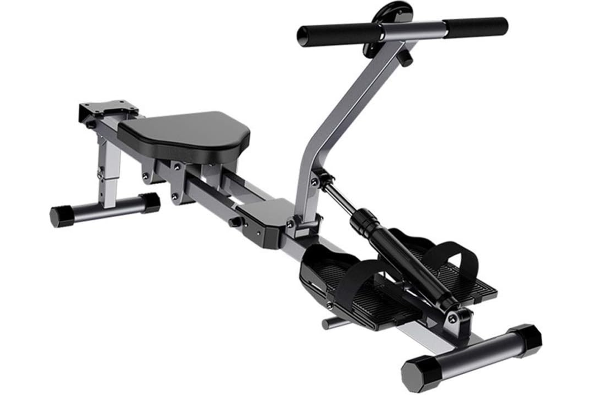 Indoor Foldable Rowing Machine with 12 Adjustable Resistance - Home Gym Rowing Workout Fitness Equipment