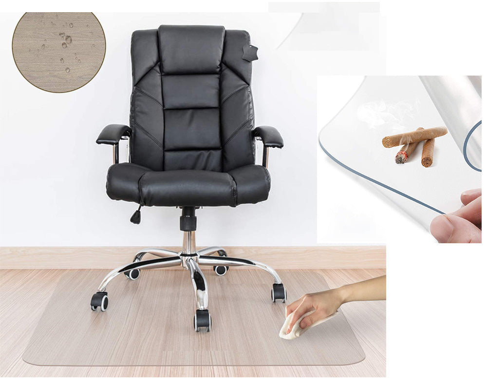 Clear Chair Mat - Transparent Office Home Floor Protector Mat, 2mm Thickness, 120cm x 90cm