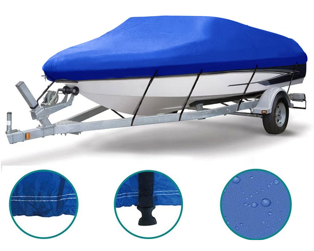 20-22ft Boat Cover Heavy Duty 210D Trailerable Cover