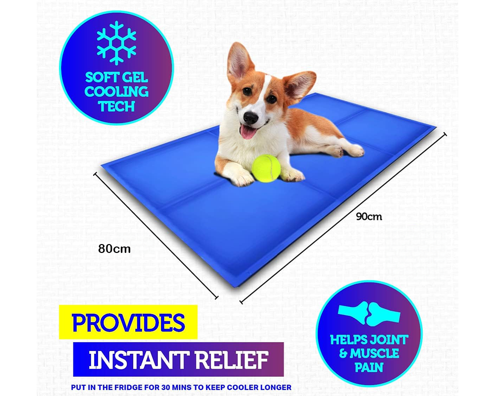 Dog Cooling Mat – XXL Self-Cooling Gel Pad for Pets Indoor Outdoor Travel Use