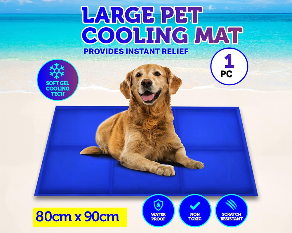 Dog Cooling Mat – XXL Self-Cooling Gel Pad for Pets Indoor Outdoor Travel Use