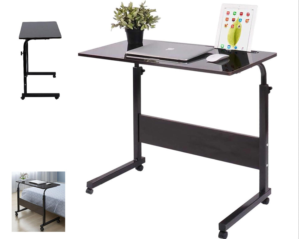 Coffee Table Side Table - Movable Lifting Overbed Desk Tray for Bedroom, Living Room, and Dorm Room